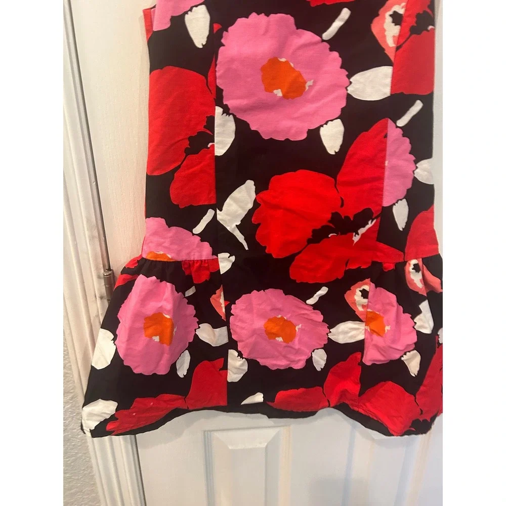The Children's Place Dress Black Red Pink Floral Bow Drop Waist Party Girl 8